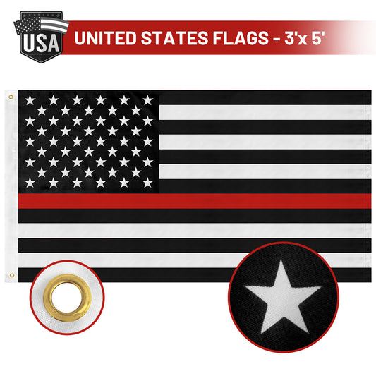 What does the american flag with a red stripe mean?