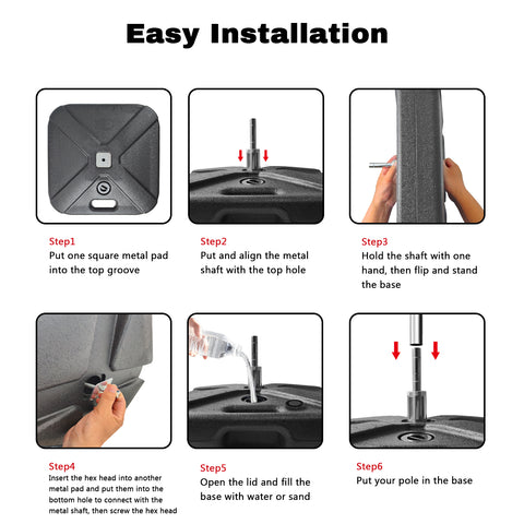 Flag Pole Base-Flag Pole Floor Stand Holder Feather Flag Base