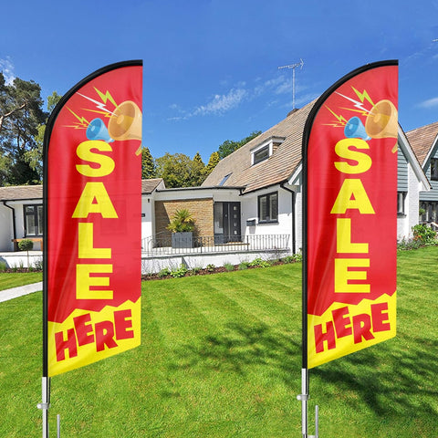 Sale Sign-11ft Sale Business Flag Kit For Sale