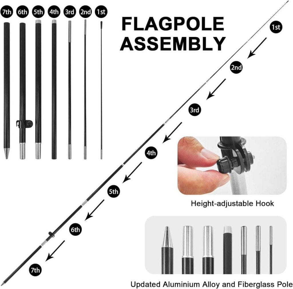 Bar Sign - 8ft Bar Drinks Feather Flag Kit with Pole and Stake - FSFlag