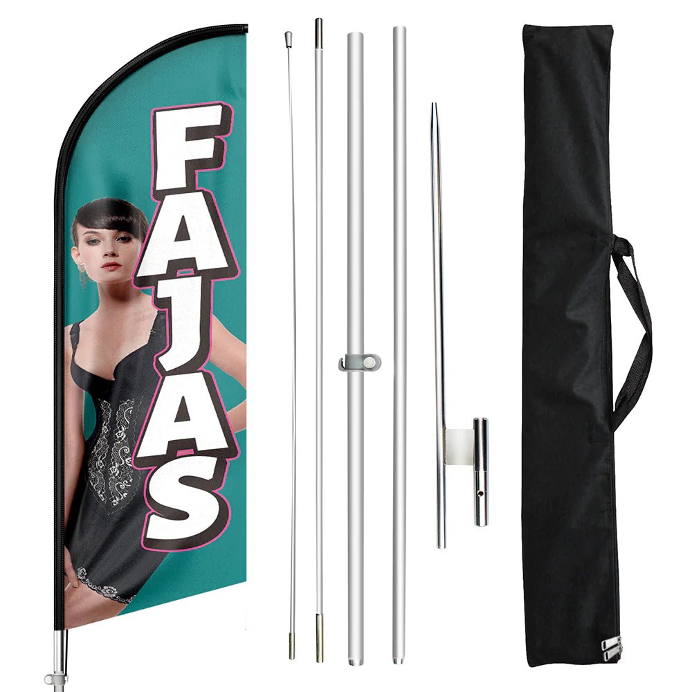 FSFLAG Fajas Swooper Flag Feather Flag Pole Kit - FSFlag