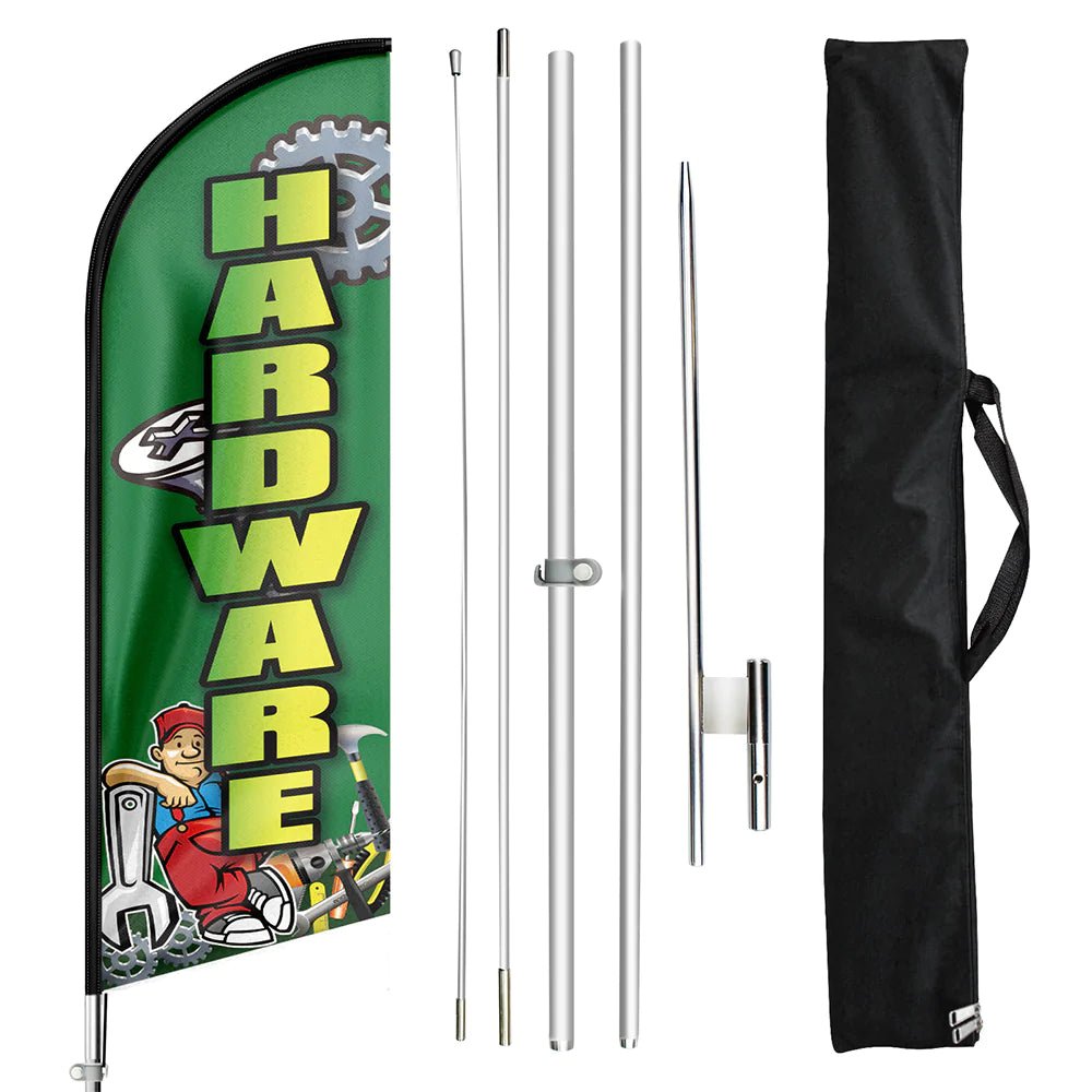 FSFLAG Hardware Swooper Flag Feather Flag Pole Kit - FSFlag