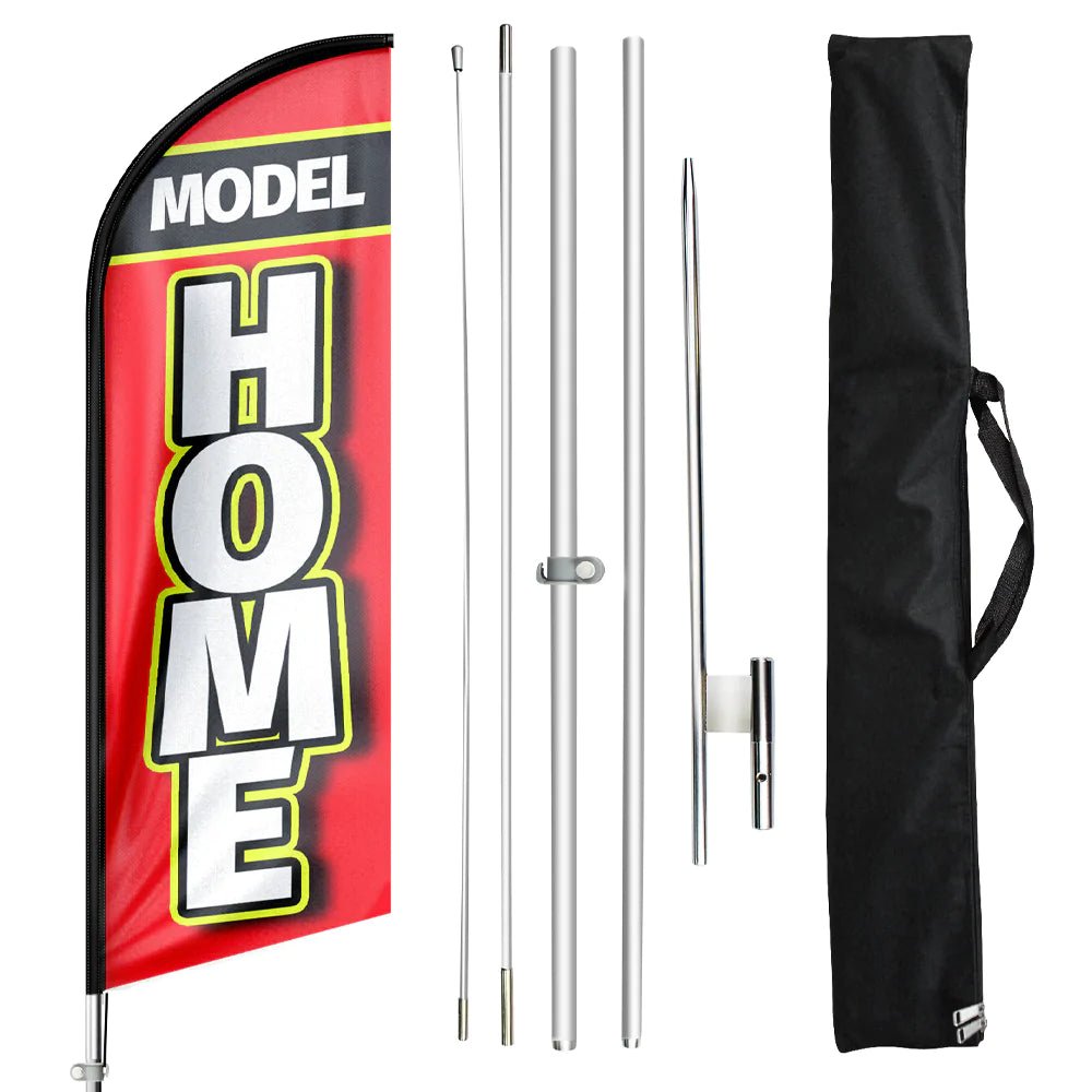 FSFLAG Model Home Real Estate Signs Swooper Flag Feather Flag Pole Kit - FSFlag