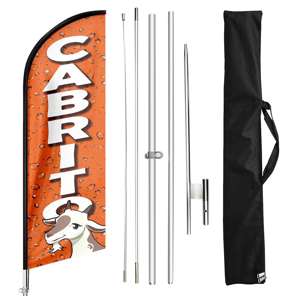 FSFLAG Cabrito Swooper Flag Feather Flag Pole Kit - FSFlag