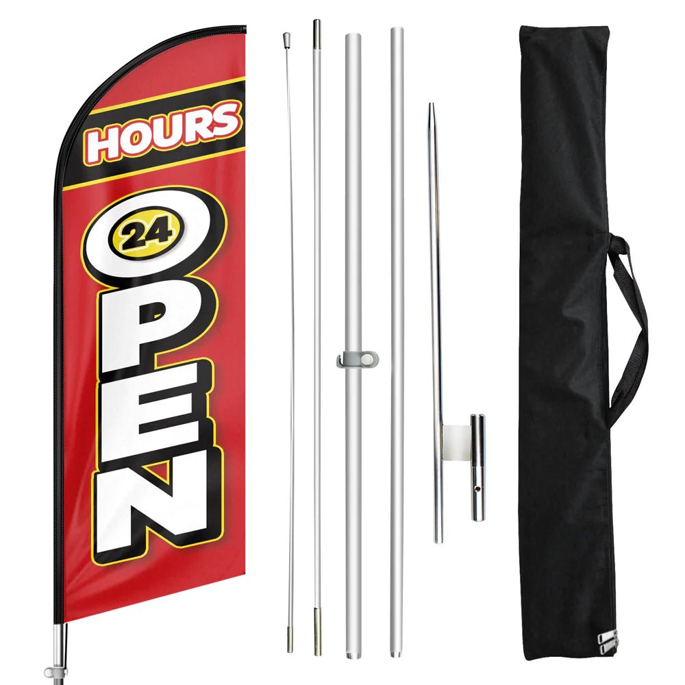 FSFLAG 11 FT Open House Signs - feather flag with pole kit - FSFlag