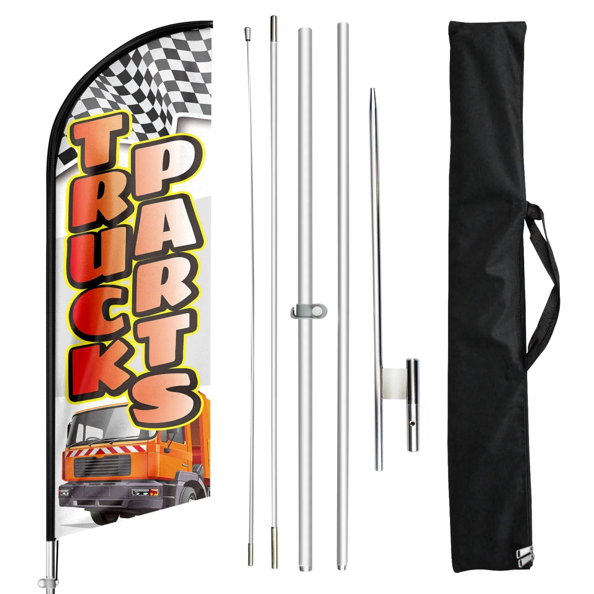 FSFLAG Truck Parts Swooper Flag Feather Flag Pole Kit - FSFlag