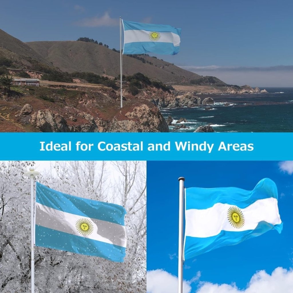 FSFLAG Argentina Flag 3 X 5 Ft 400D With Polyester and Two Brass Grommets - FSFlag