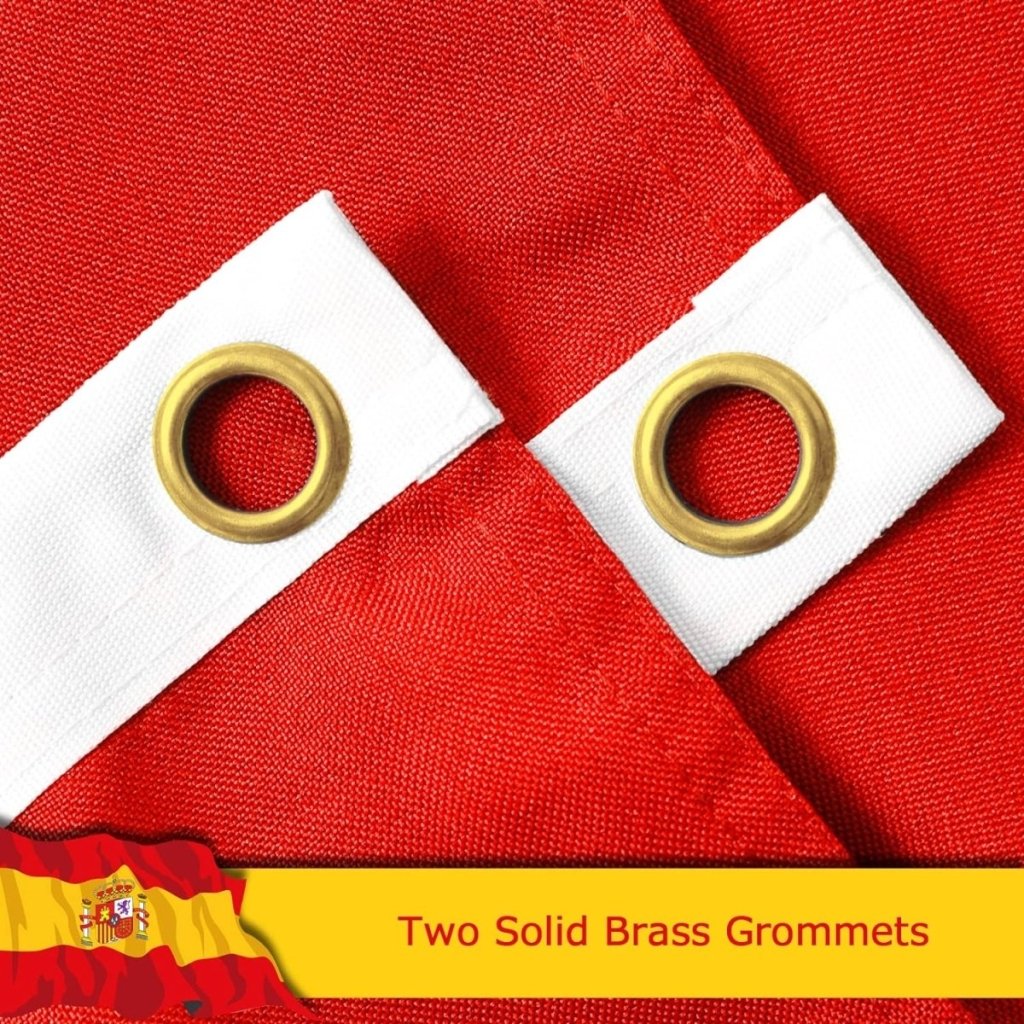 FSFLAG Spain Flag 3 X 5 Ft 400D Polyester and Two Brass Grommets - FSFlag