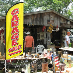 Garage Sale Signs - Garage Sale Feather Flag for Garage Sale Business(yellow Flagpole Not Included） - FSFlag